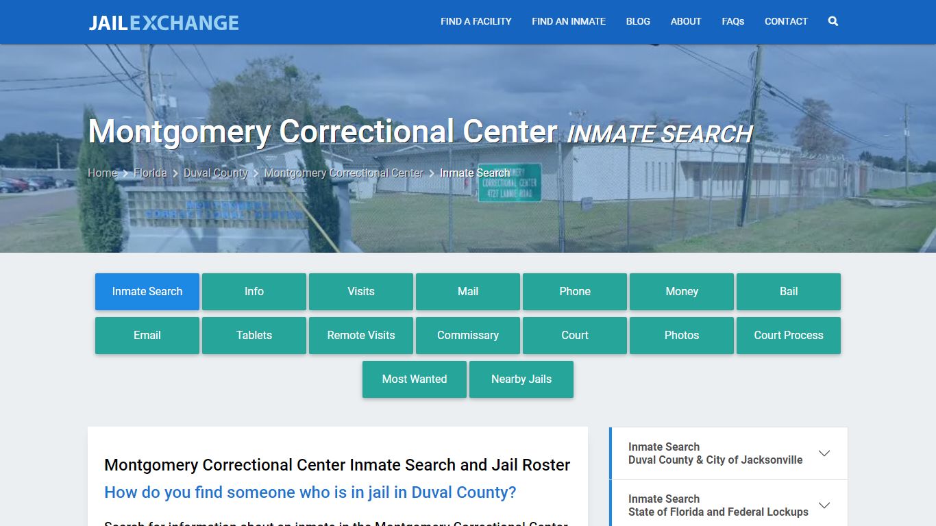 Montgomery Correctional Center Inmate Search - Jail Exchange